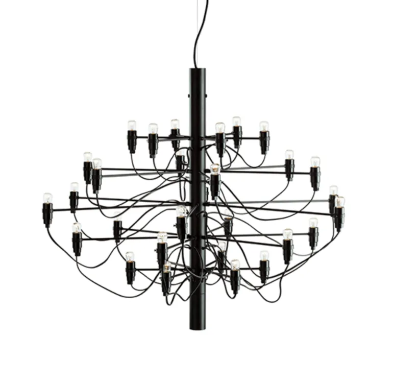 2097/30 lysekrone LED, sort