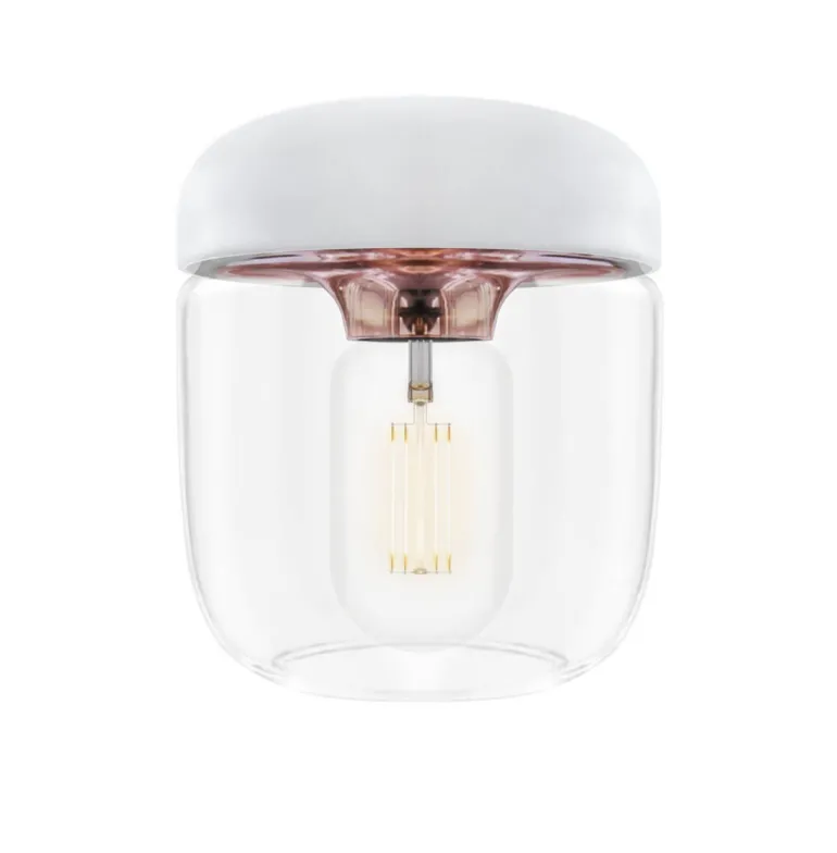 Acorn skærm, hvid/kobber