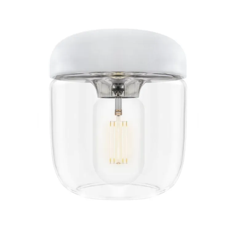 Acorn skærm, hvid/stål