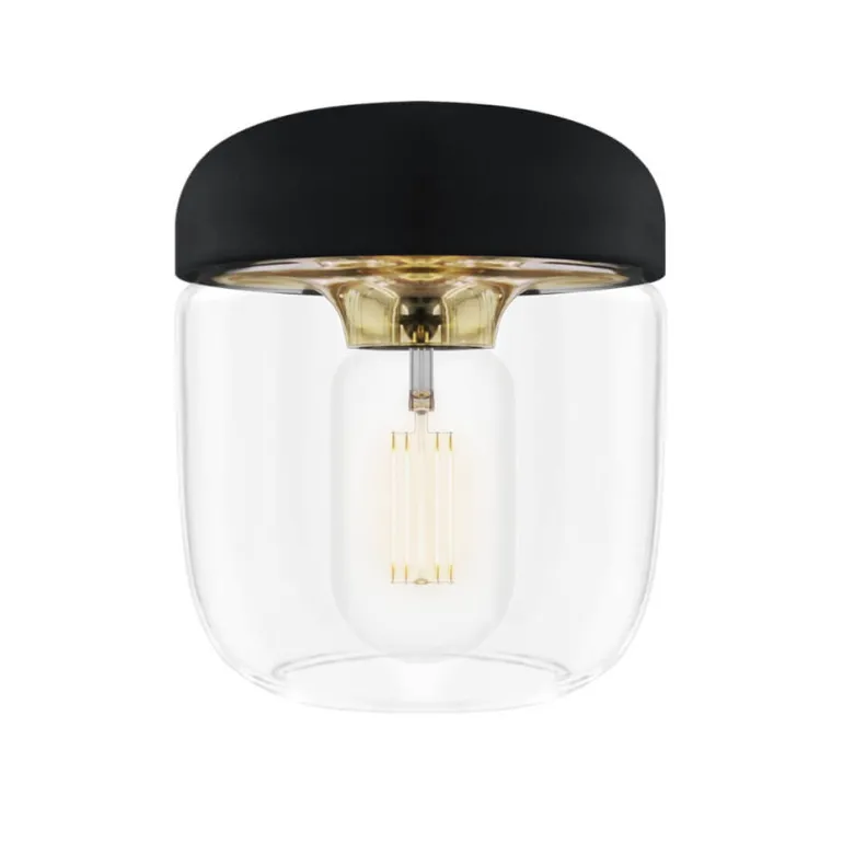 Acorn skærm, sort/messing