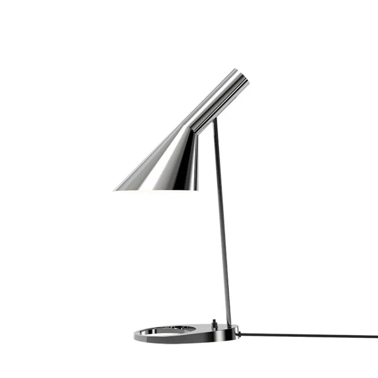 AJ bordlampe, poleret stål
