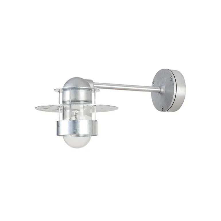 Albertslund Udendørs væglampe m/lang arm, galvaniseret stål