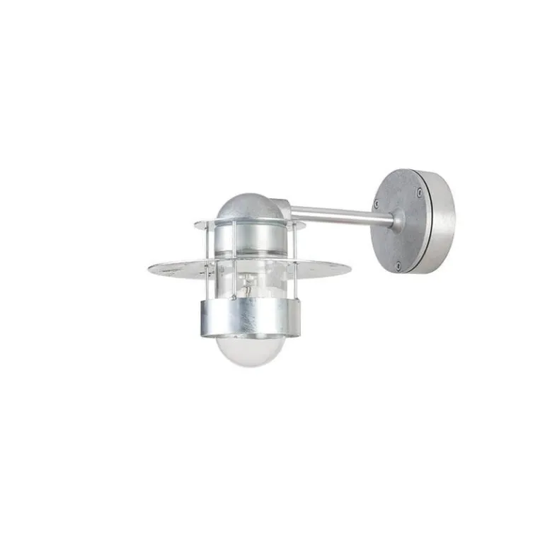 Albertslund Udendørs væglampe m/kort arm, galvaniseret stål