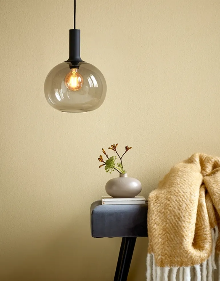 Alton 25 pendel E27, røgfarvet