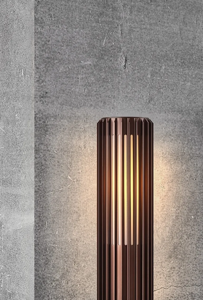 Aludra 45 havelampe, metallisk brun