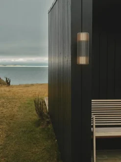 Aludra udendørs double væglampe, seaside antrasit