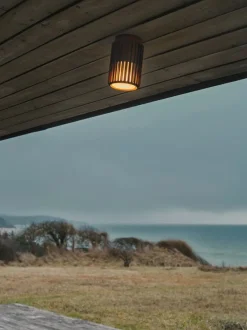 Aludra udendørs loftlampe, seaside metallisk brun