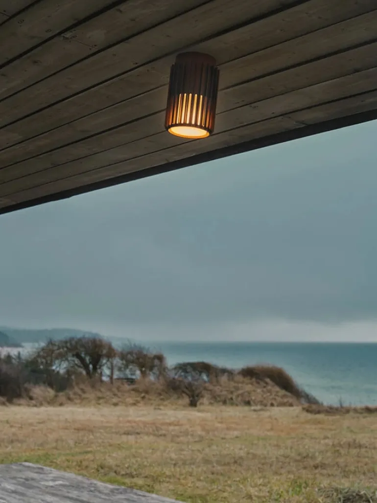 Aludra udendørs loftlampe, seaside metallisk brun