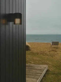 Aludra udendørs væglampe, seaside sort
