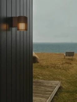 Aludra udendørs væglampe, seaside metallisk brun