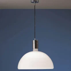 AM4C pendel, krom/hvid