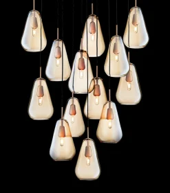 Anoli 13 pendel, nordic guld/guld