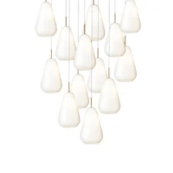 Anoli 13 pendel, nordic guld/opal