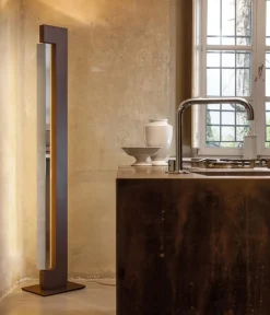 Ara Led gulvlampe, mokka/blank