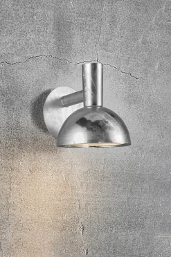 Arki 20 udendørs væglampe, galvaniseret stål