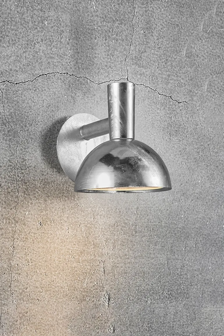 Arki 20 udendørs væglampe, galvaniseret stål