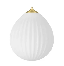 Around the World large pendelskærm, opal/messing