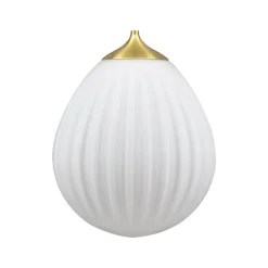 Around the World medium pendelskærm, opal/messing