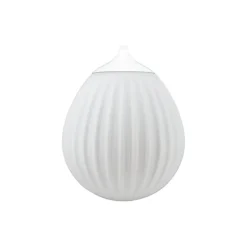 Around the World mini pendelskærm, opal/hvid