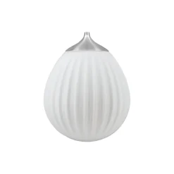 Around the World mini pendelskærm, opal/stål