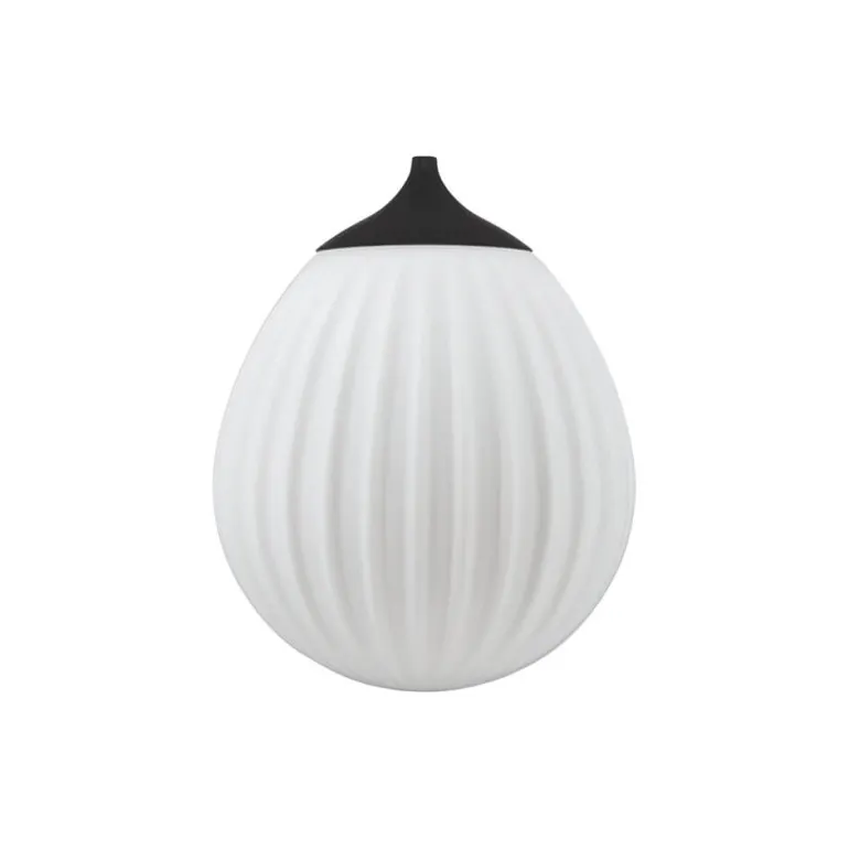 Around the World mini pendelskærm, opal/sort