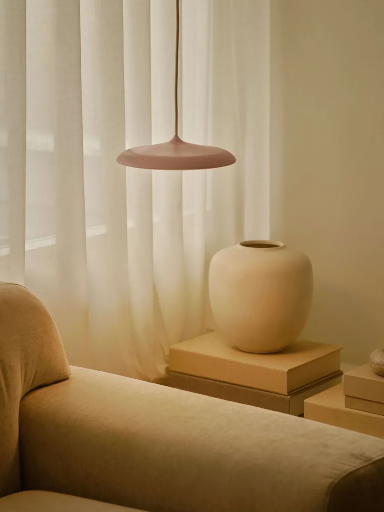 Artist 25 pendel LED, støvet rosa