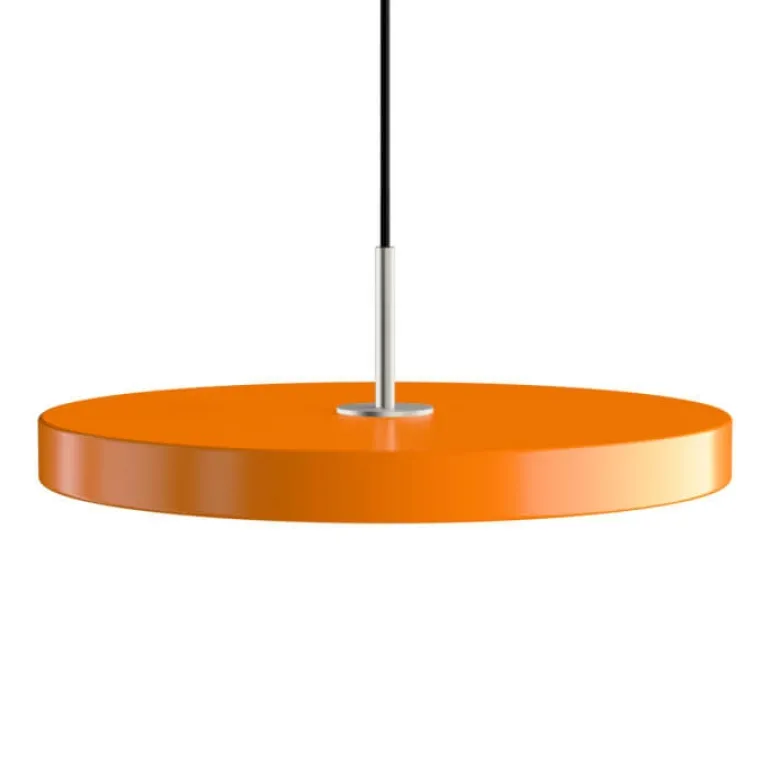 Asteria medium pendel, orange/stål