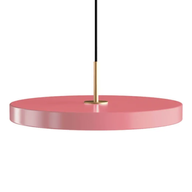 Asteria medium pendel, rose/messing