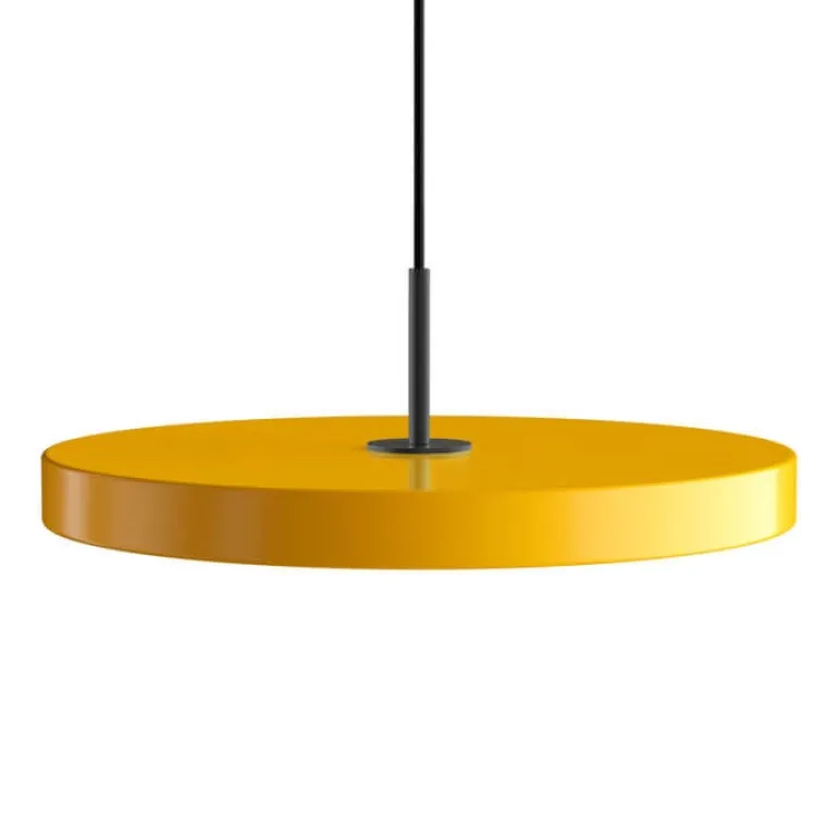 Asteria medium pendel, saffron gul/sort