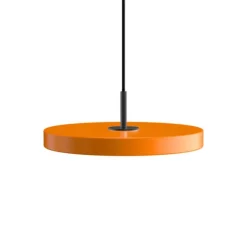 Asteria mini pendel, orange/sort