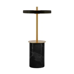 Asteria Move mini batteri-/bordlampe, sort marmor