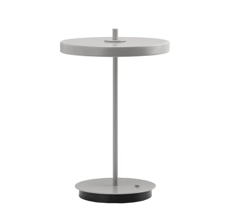 Asteria Move Monochrome batteri-/bordlampe, mist grå