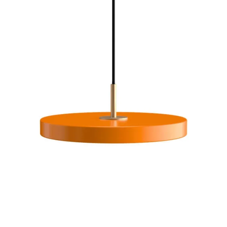 Asteria Plus mini pendel, orange/messing