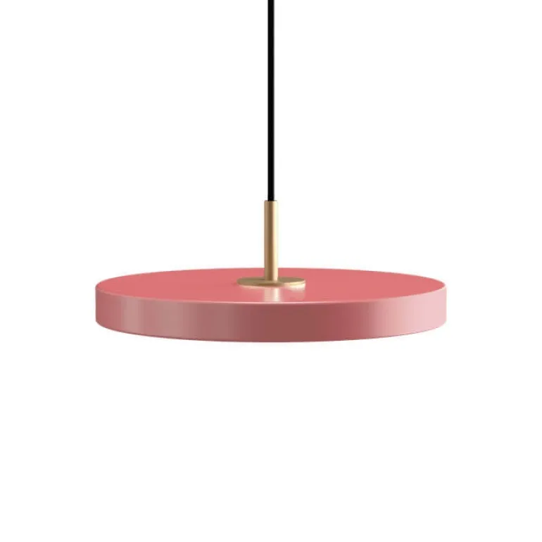 Asteria Plus mini pendel, rose/messing