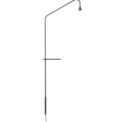 Austere bordlampe, bruneret (brun-sort)