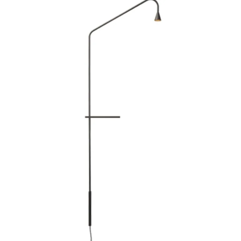 Austere bordlampe, bruneret (brun-sort)