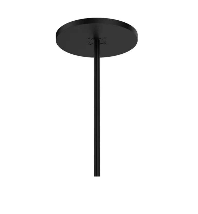 Baldakin for Wever Ducré pendel - enkel, delvist indbygget, sort