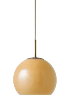 Ball Glass pendel Ø18, amber