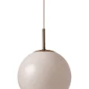 Ball Glass pendel Ø18, sand grey