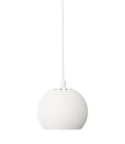Ball pendel Ø12, mat hvid