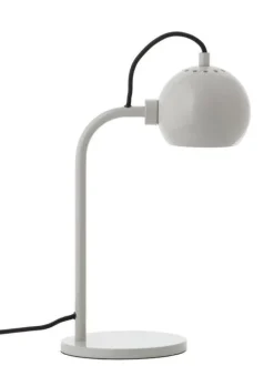 Ball Single bordlampe, blank pale grey