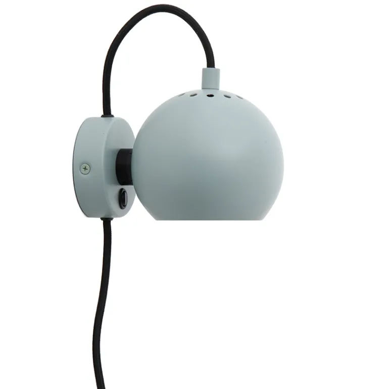 Ball Væglampe, mat aqua green