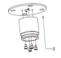 Baseflange Ø90 hvid struktur for Nomad