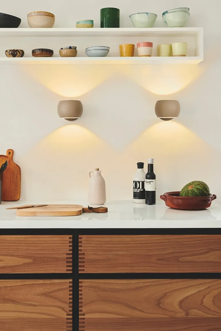 Belir væglampe, brun