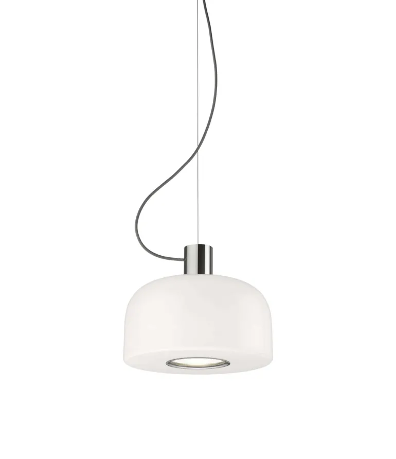 Bellhop Glas S1 pendel, bright aluminium