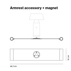 Bicoca Bordlampe, tilbehør til armlæn