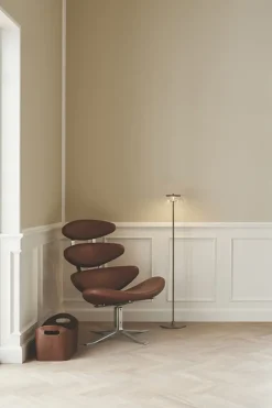 Blossi gulvlampe Ø29, nordic guld/klar