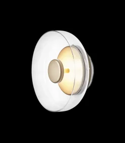 Blossi væglampe Ø23, nordic guld/klar