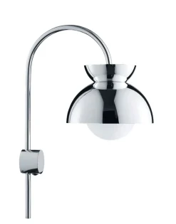 Butterfly væglampe, krom