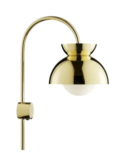 Butterfly væglampe, messing